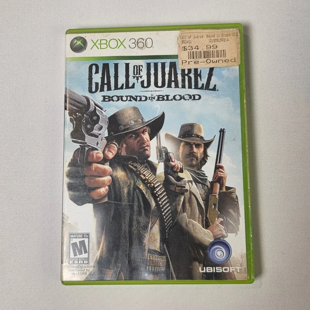 Call of Juarez Bound in Blood Xbox 360 Case Western First Person Shooter Game